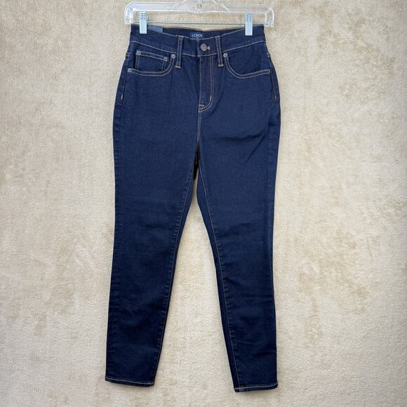 J. Crew Denim - J Crew Jeans Womens 26 P Curvy High Rise Skinny Dark Wash Stretch Sustainable